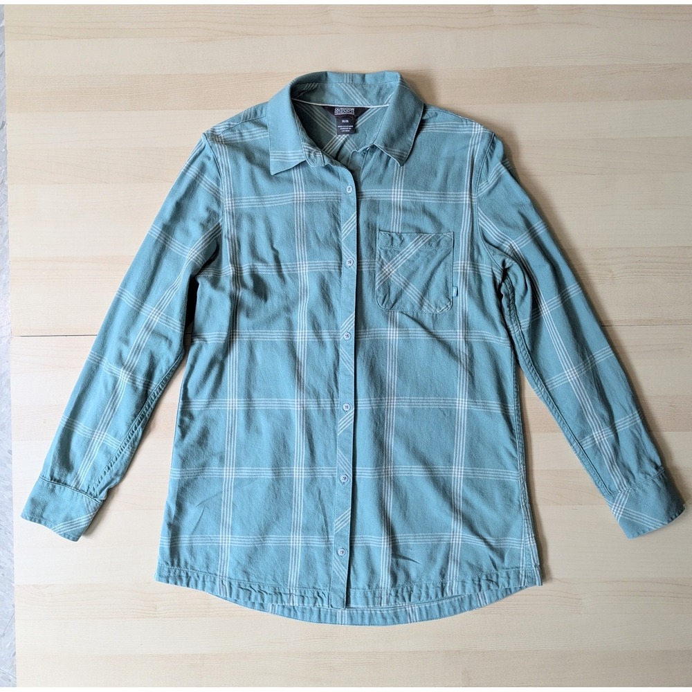 Outdoor research Cedar Cove‎ Tunic Green Women's M Button Down